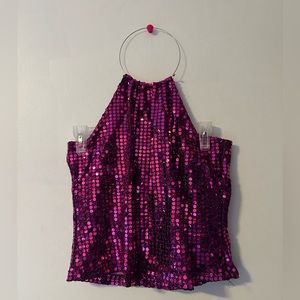 Y.K. Sparkly pink top